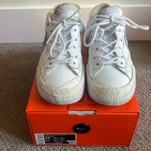 Nike Blazer Low/Sacai White/Sail-White men’s size 9.5